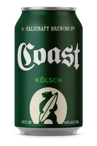 Coast Kolsch Style Ale - CaliCraft Brewing - 12 oz can