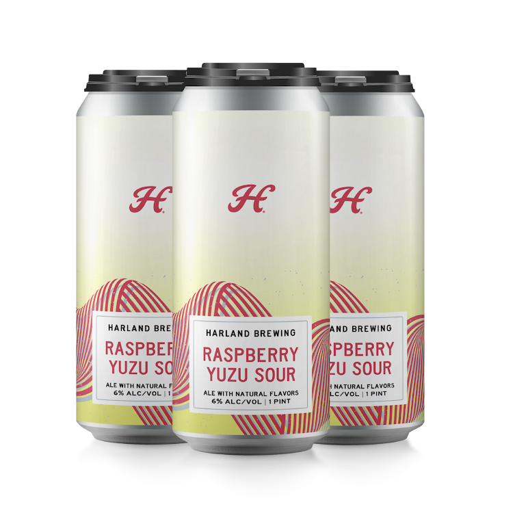 Raspberry Yuzu Sour - Harland Brewing Co - 16 oz can