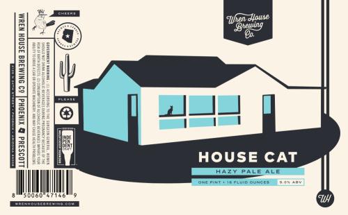 House Cat Hazy Pale Ale - Wren House Brewing co - 16 oz Can