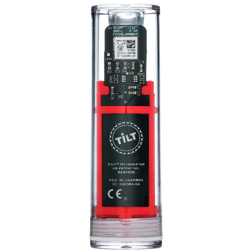 Tilt™ Hydrometer and Thermometer - Red