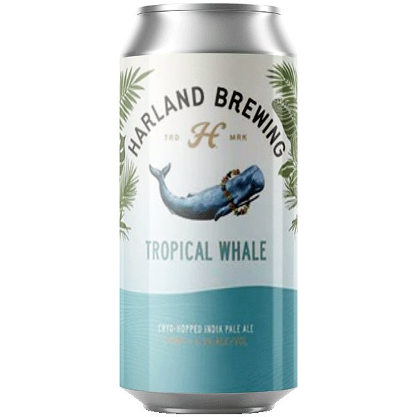 Tropical Whale IPA - Harland Brewing Co - 16 oz can