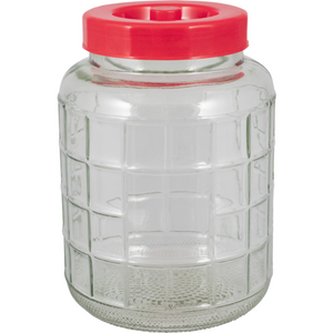 Wide Mouth Glass Carboy with carrier and airlock - 2.3 gal.