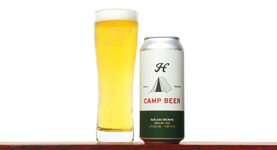 Camp Beer - Harland Brewing Co - 16 oz can