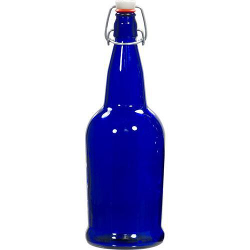 Cobalt Blue 32 oz EZ Cap Glass Bottle