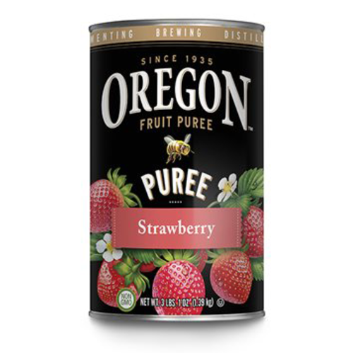 Strawberry Fruit Puree - Oregon Fruit puree - 49 oz can