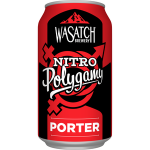 Polygamy Porter Nitro Porter - Wasatch Brewing - 12 oz can