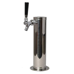 Draft Beer Tower - 1 chrome plated faucet