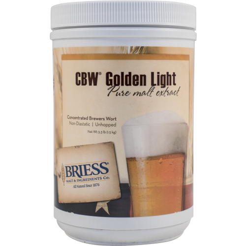 Golden Light Liquid Malt Extract - 3.3 LB jar LME