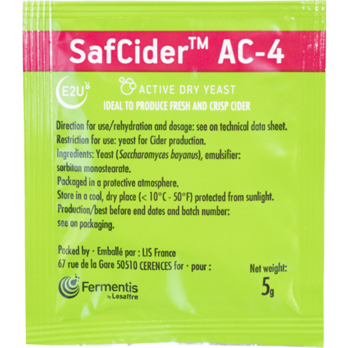 Fermentis Dry Yeast - Safcider AC-4 (5 g)