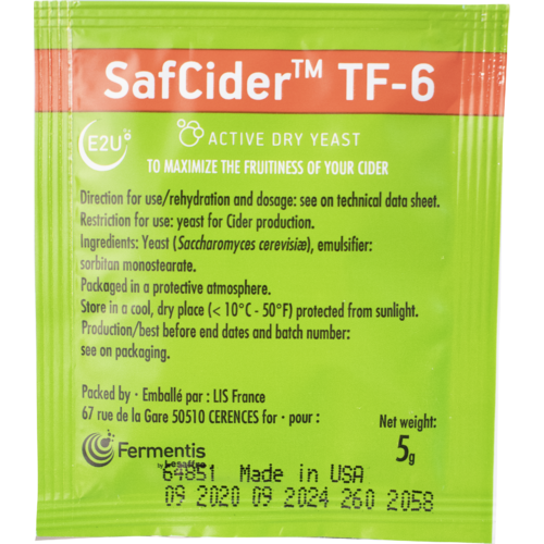 Fermentis Dry Yeast - Safcider TF-6 (5 g)