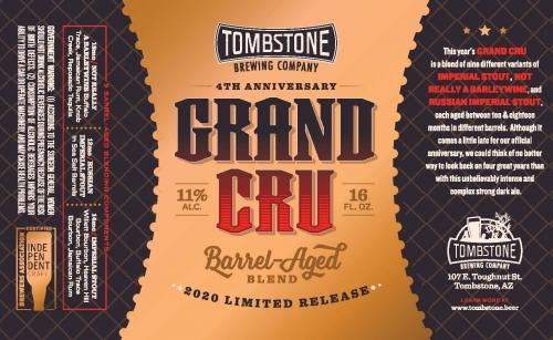 4th Anniversary Grand Cru - Tombstone Brewing co - 16 oz can
