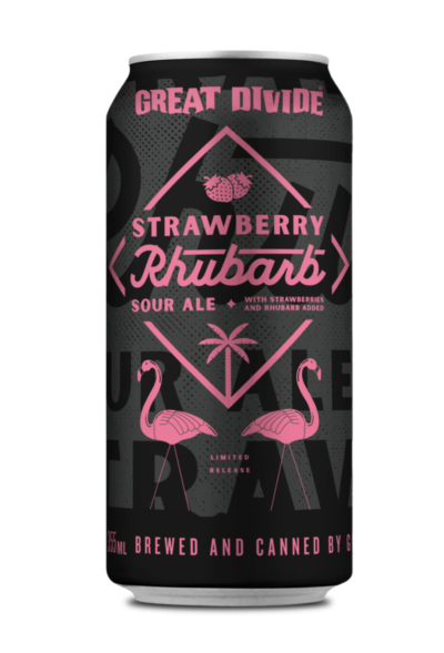 Strawberry Rhubarb Sour - 12 oz can - Great Divide Brewing
