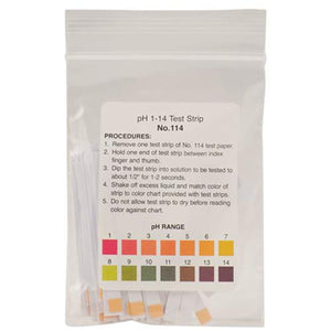 pH Paper 1-14  pack of 50