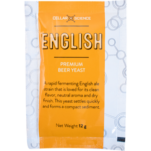 CellarScience® ENGLISH Dry Yeast. 12g pouch
