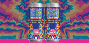 Neon Rainbows Double IPA - Ommegang Brewing - 16 oz can