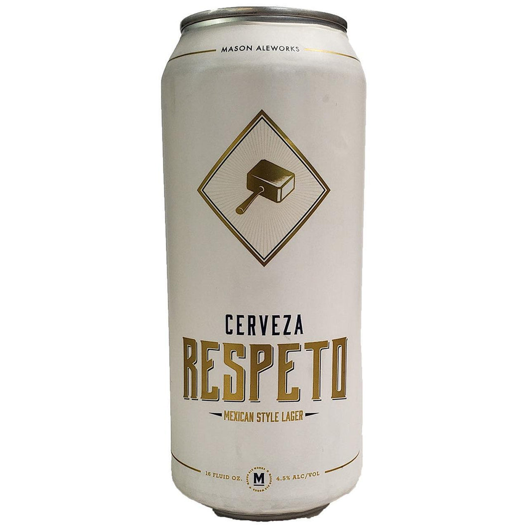 Respeto Lager - Mason Ale Works - 16 oz can