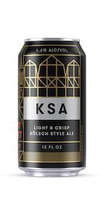 KSA Kolsch Style Ale - Fort Point Brewing - 12 oz can