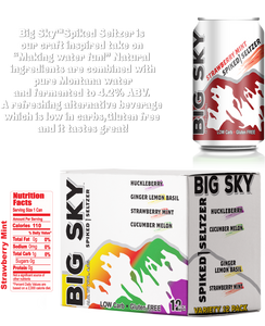 Big Sky Hard Seltzer 12 pack 12 oz cans