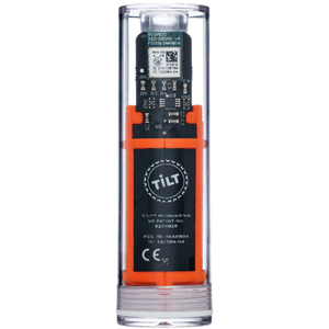 Tilt Hydrometer and Thermometer - Orange