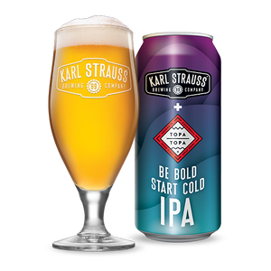 Be Bold Start Cold IPA - Karl Strauss and Topa Topa Brewing - 16 oz can