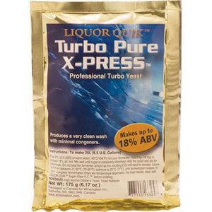 Liquor Quik Turbo Pure X-Press Distilling Yeast - 175 g