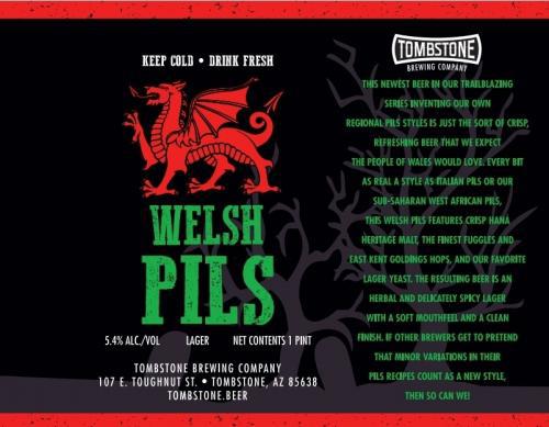 Welsh Pils - Tombstone Brewing Co - 16 oz can