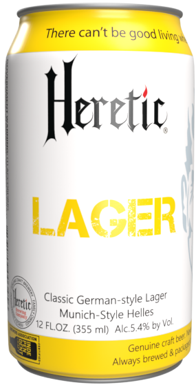 Heretic Helles Lager Heretic Brewing - 12 oz can