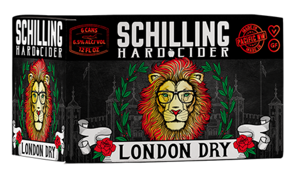 London Dry Cider - Schilling Hard Cider - 12 oz can