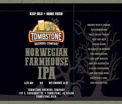 Norwegian farmhouse IPA - Tombstone Brewing Co - 16 oz can