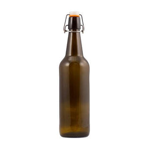 Amber 750 mL Flip Top Bottle