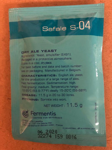 Safale S-04 Dry Yeast (S04)