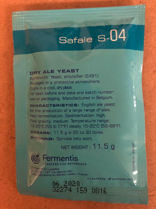 Safale S-04 Dry Yeast