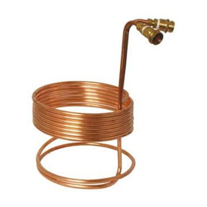 Copper Immersion Chiller - brass hose fittings (wort Chiller)