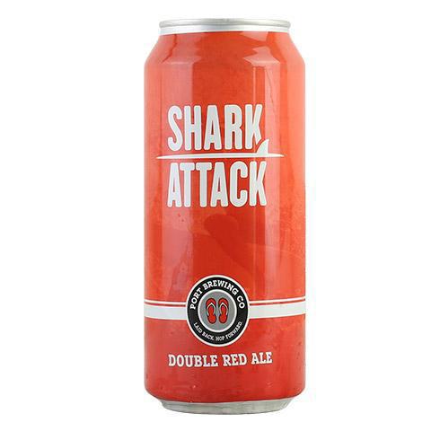 Shark Attack Double Red Ale - Port Brewing - 16 oz can