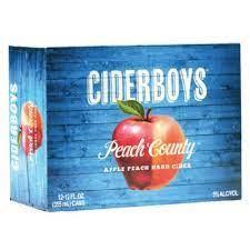 Peach County Cider - Ciderboys - 12 oz can